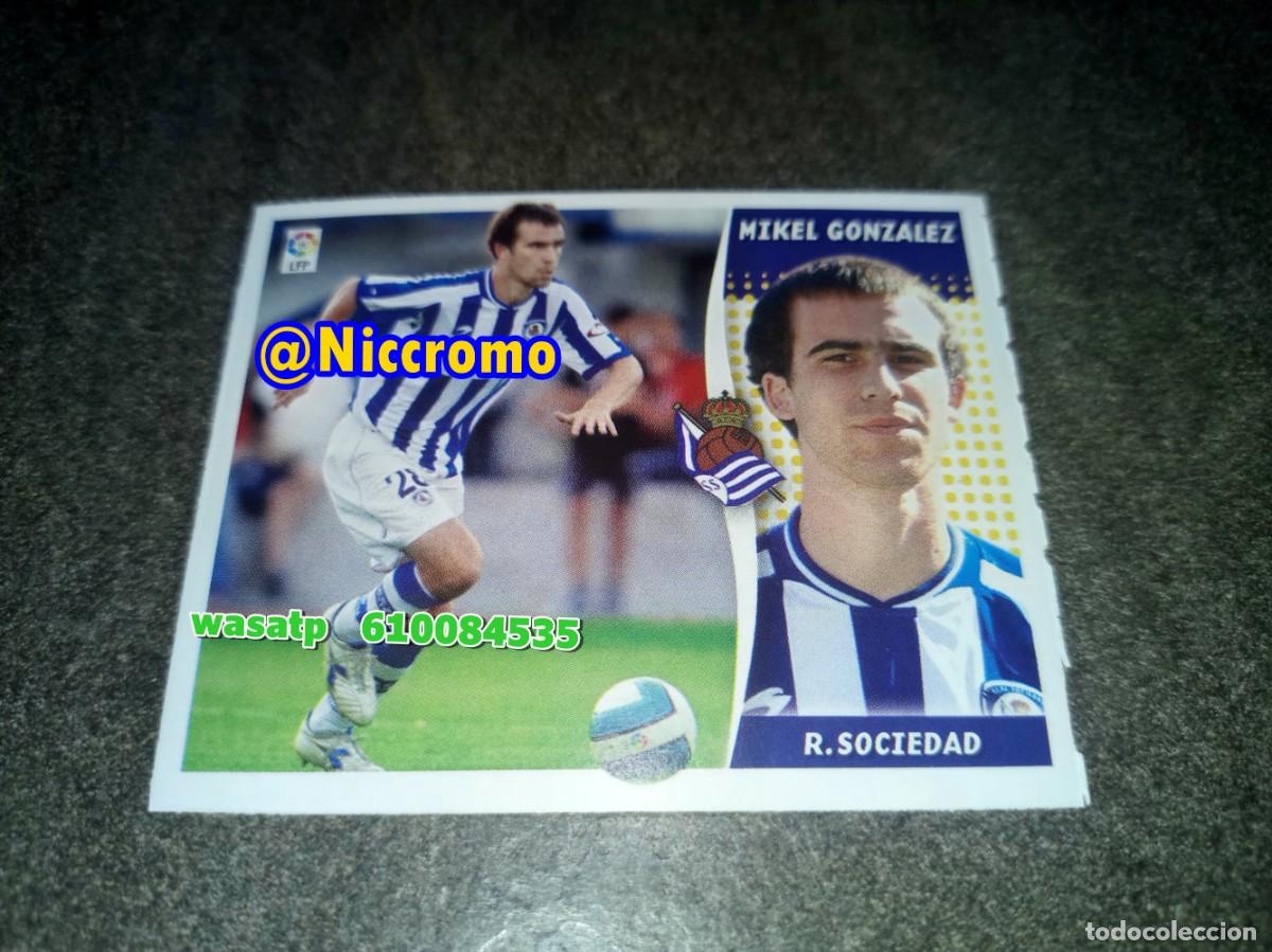 Cromos de f&uacute;tbol: mikel gonzalez real sociedad 2006 2007 nuevo sin pegar ampliacion liga futbol 06 07 niccromo