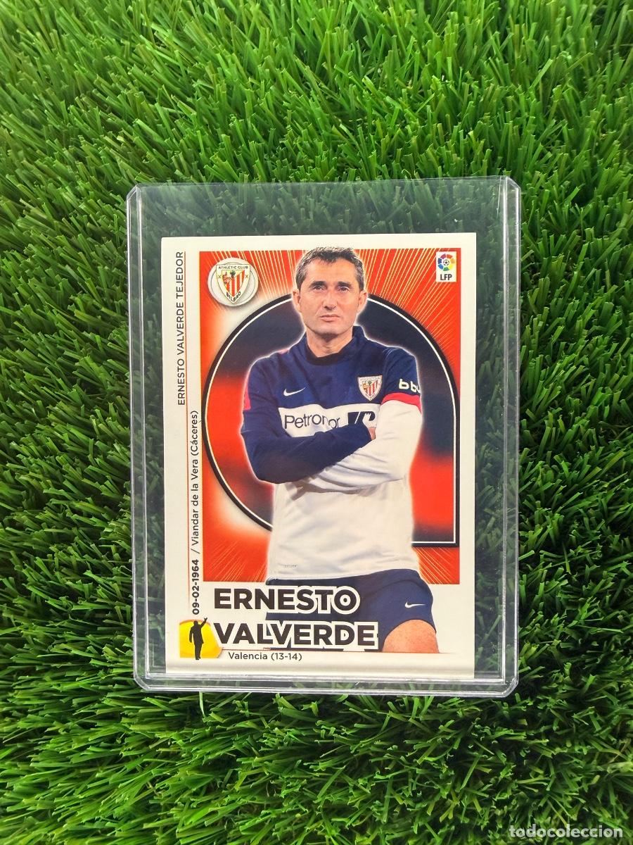 Cromos de f&uacute;tbol: N&ordm; 22 Ernesto Valverde Entrenador Athletic Club Liga Este 14 15