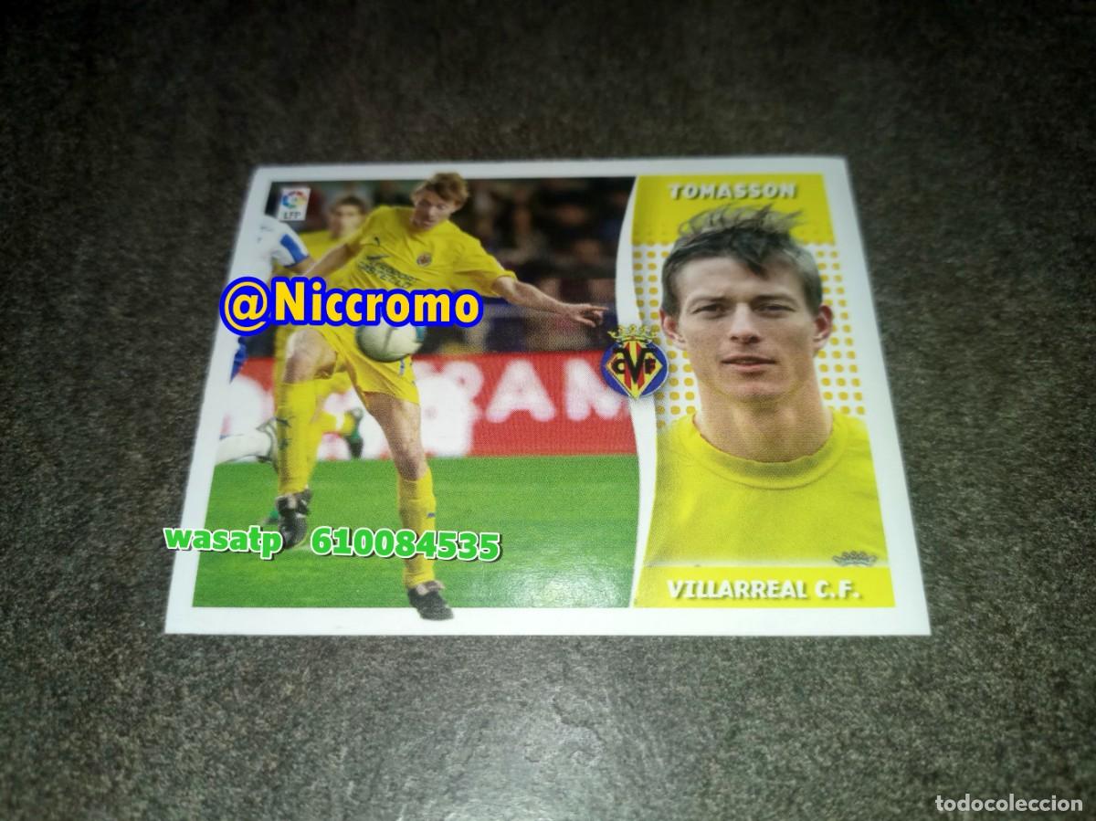 Cromos de f&uacute;tbol: tomasson villarreal 2006 2007 nuevo sin pegar fichaje invierno ampliacion liga futbol 06 07 niccromo