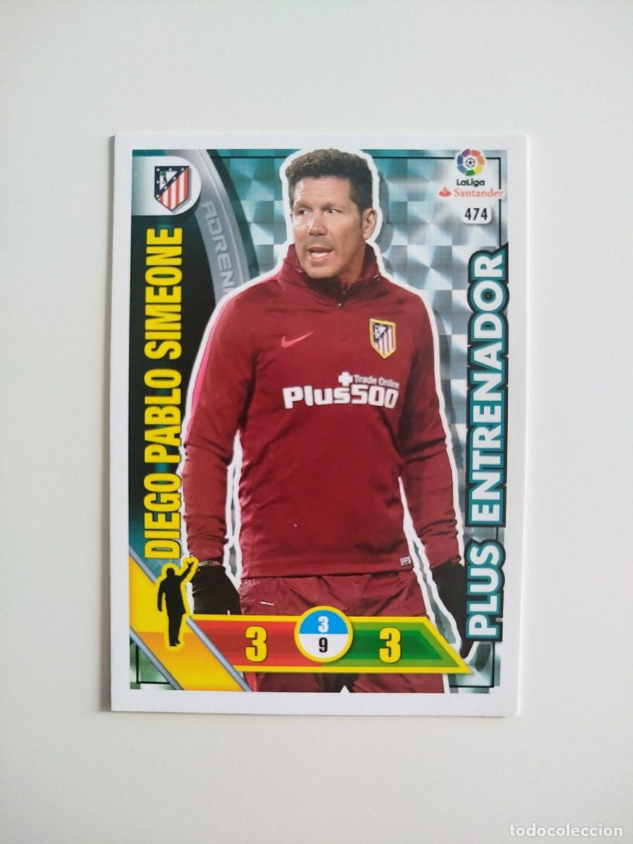 Cromos de f&uacute;tbol: Diego Pablo Simeone 474 PLUS ENTRENADOR Liga Adrenalyn XL 16 17 / 2016 2017