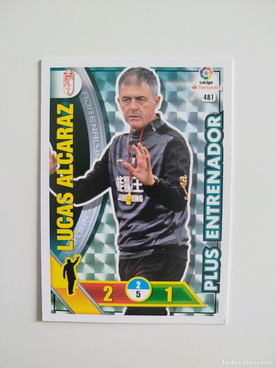 Cromos de f&uacute;tbol: Lucas Alcaraz 481 PLUS ENTRENADOR Granada CF Liga Adrenalyn XL 16 17 / 2016 2017