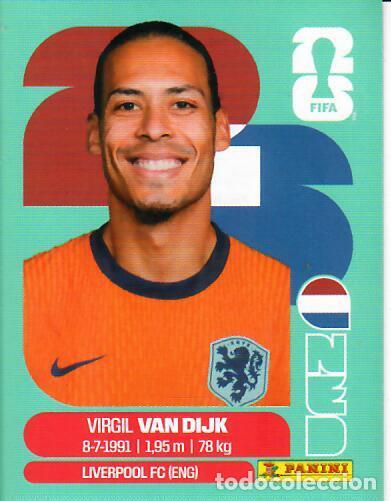 Cromos de f&uacute;tbol: CROMO PANINI MUNDIAL WORLD CUP 2026 - NED3 NED 3 - VAN DIJK - PA&Iacute;SES BAJOS