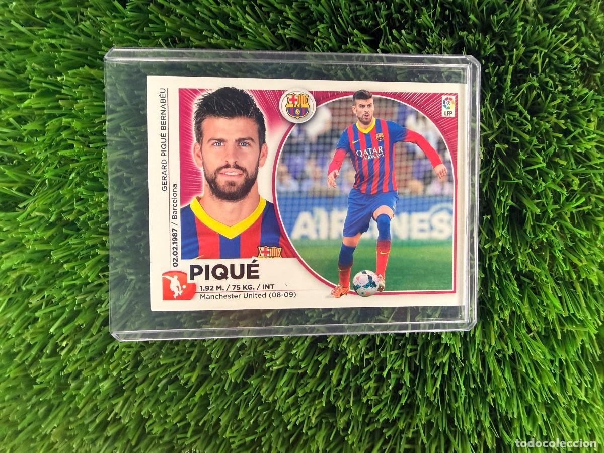 Cromos de f&uacute;tbol: N&ordm; 5 Piqu&eacute; FC Barcelona Liga Este 14 15