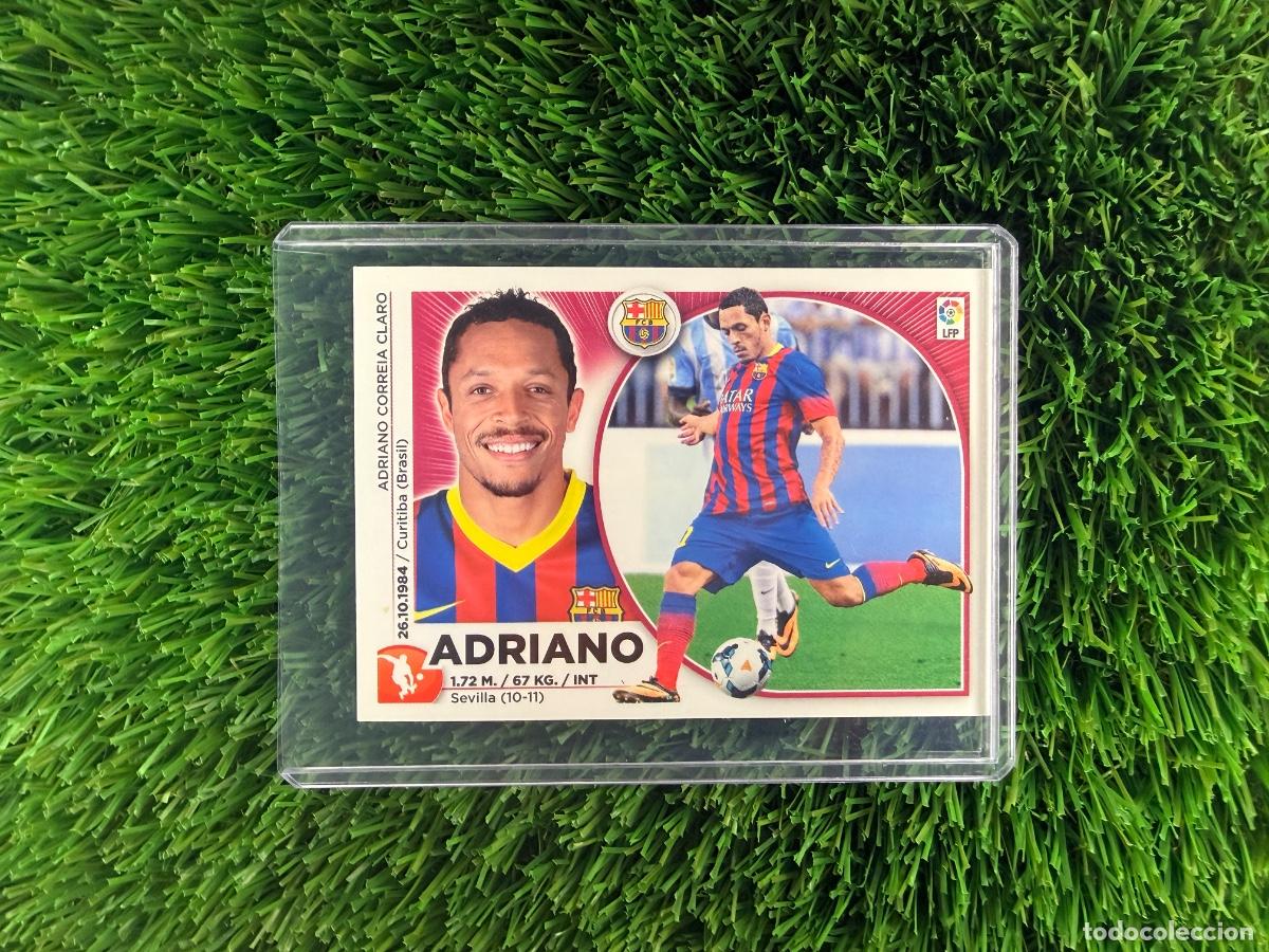 Cromos de f&uacute;tbol: N&ordm; 7 Adriano FC Barcelona Liga Este 14 15