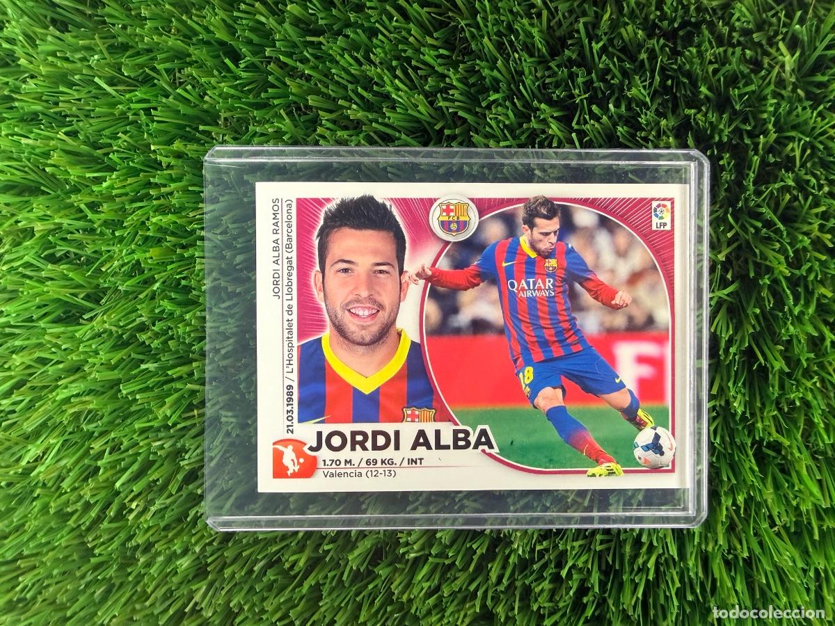 Cromos de f&uacute;tbol: N&ordm; 8 Jordi Alba FC Barcelona Liga Este 14 15