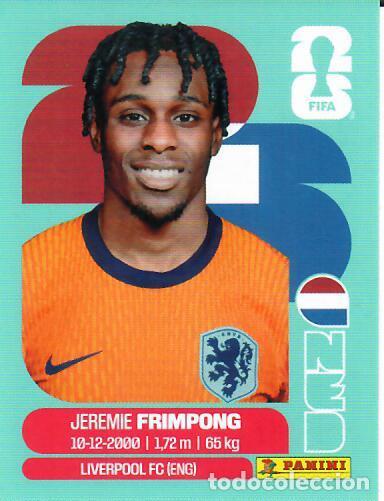 Cromos de f&uacute;tbol: CROMO PANINI MUNDIAL WORLD CUP 2026 - NED8 NED 8 - FRIMPONG - PA&Iacute;SES BAJOS
