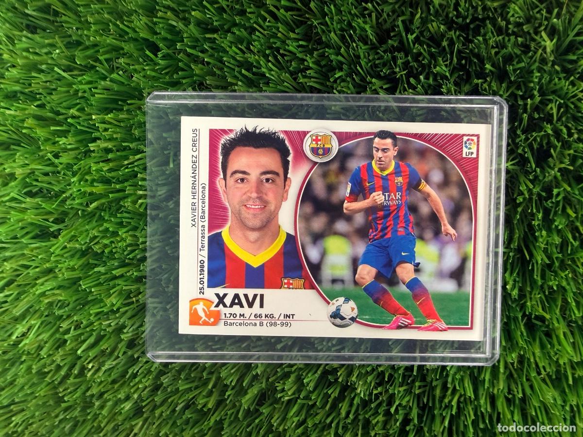 Cromos de f&uacute;tbol: N&ordm; 10 Xavi FC Barcelona Liga Este 14 15