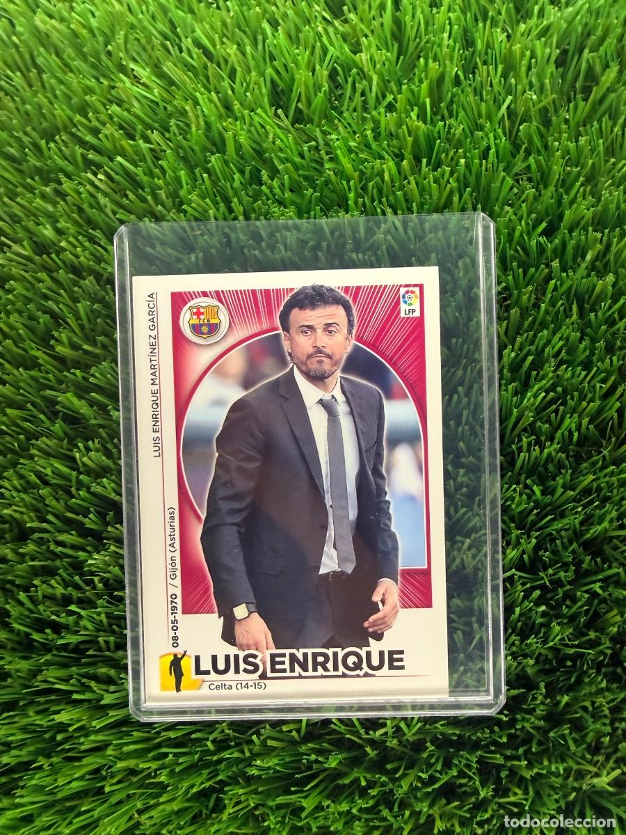 Cromos de f&uacute;tbol: N&ordm; 22 Luis Enrique Entrenador FC Barcelona Liga Este 14 15