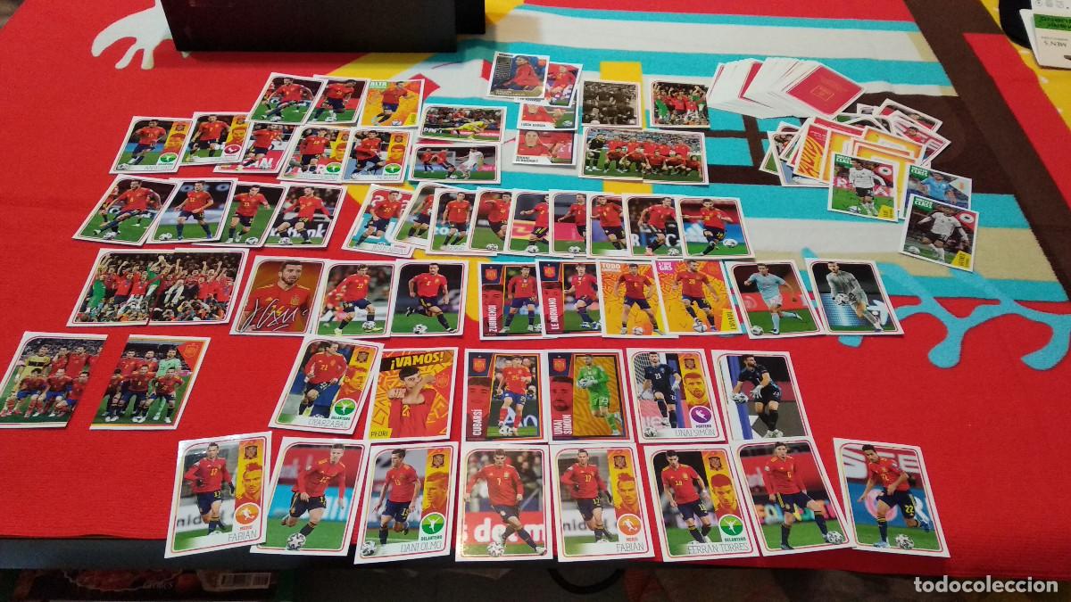 Cromos de f&uacute;tbol: LOTE 60 DIFERENTES CROMOS DE F&Uacute;TBOL EL &Aacute;LBUM DE LA SELECCI&Oacute;N Y LOS IDOLOS DE LA ROJA CARREFOUR