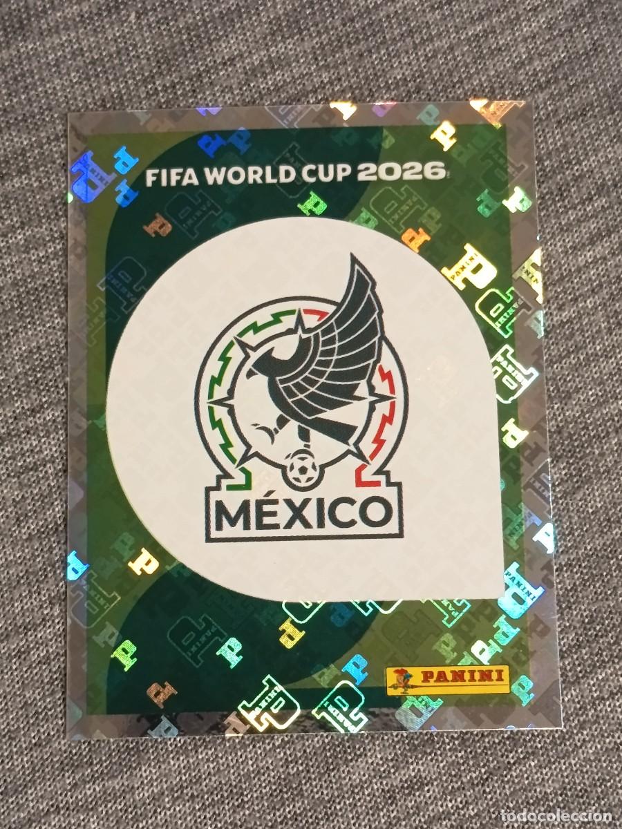 Cromos de f&uacute;tbol: ESCUDO MEXICO MEX 1 STICKER MUNDIAL 2026 PANINI FIFA WORLD CUP NUEVO