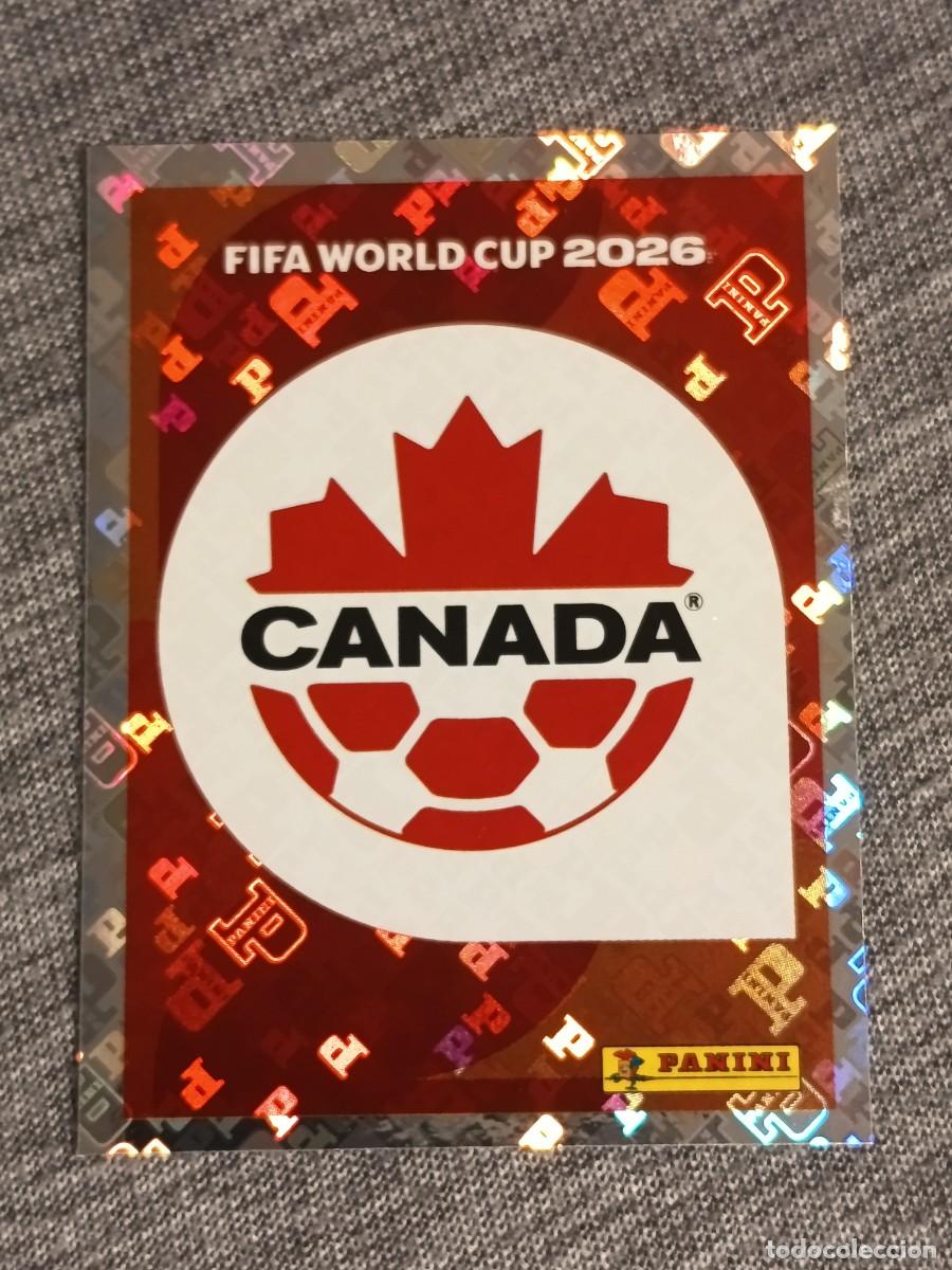 Cromos de f&uacute;tbol: ESCUDO CANADA CAN 1 STICKER MUNDIAL 2026 PANINI FIFA WORLD CUP NUEVO