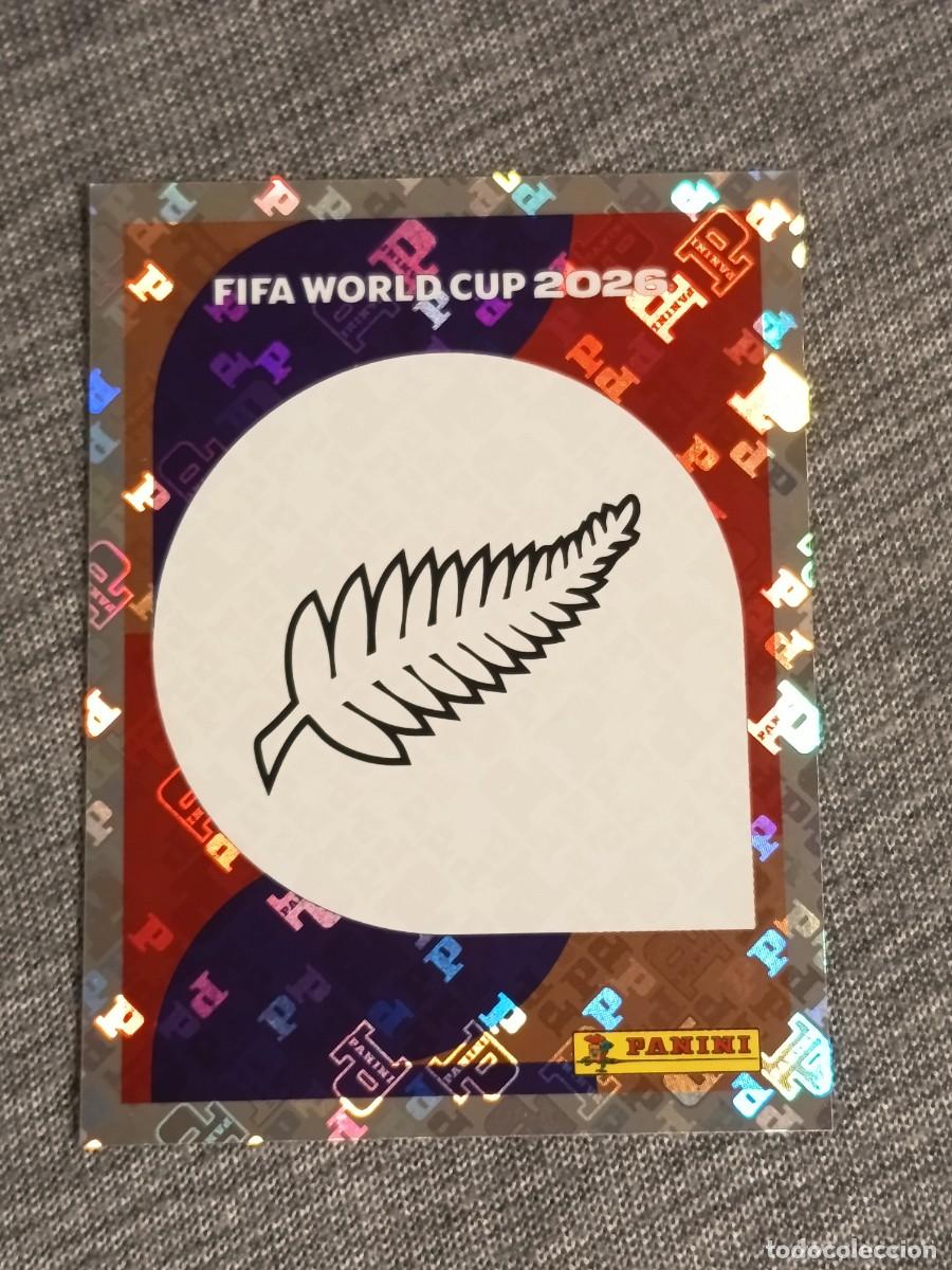 Cromos de f&uacute;tbol: ESCUDO NUEVA ZELANDA NZL 1 STICKER MUNDIAL 2026 PANINI FIFA WORLD CUP NUEVO