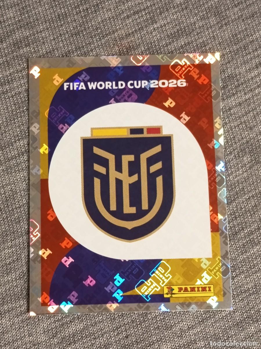Cromos de f&uacute;tbol: ESCUDO ECUADOR ECU 1 STICKER MUNDIAL 2026 PANINI FIFA WORLD CUP NUEVO
