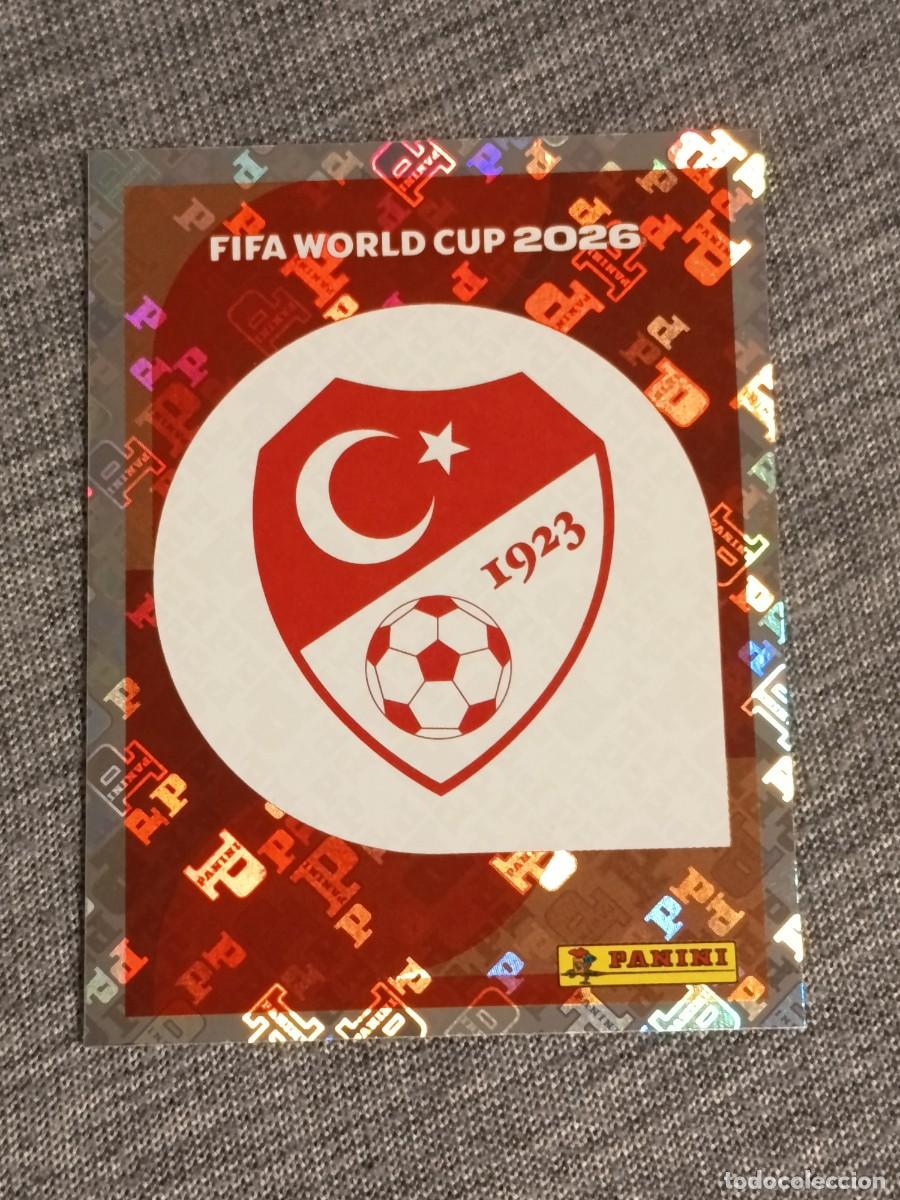 Cromos de f&uacute;tbol: ESCUDO TURQUIA TUR 1 STICKER MUNDIAL 2026 PANINI FIFA WORLD CUP NUEVO