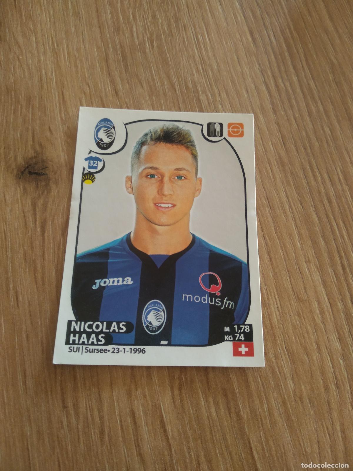Fu&szlig;ball-Sticker: 18 NICOLAS HAAS ATALANTA CROMO FUTBOL PANINI LIGA ITALIA 2017-2018 CALCIATORI 17-18
