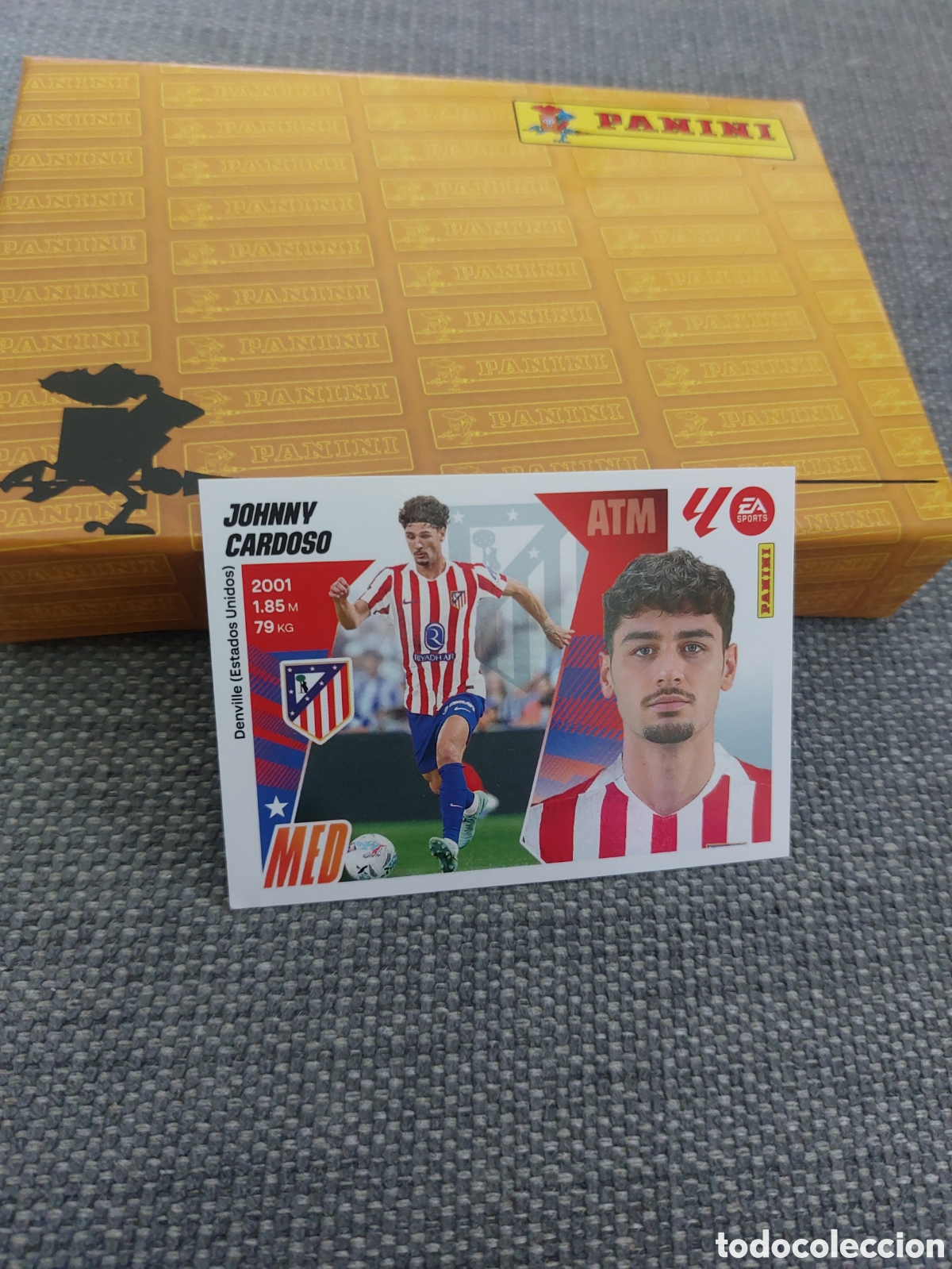 Cromos de f&uacute;tbol: 16 JOHNNY CARDOSO ATLETICO DE MADRID LIGA ESTE 2025 2026 PANINI 25 26