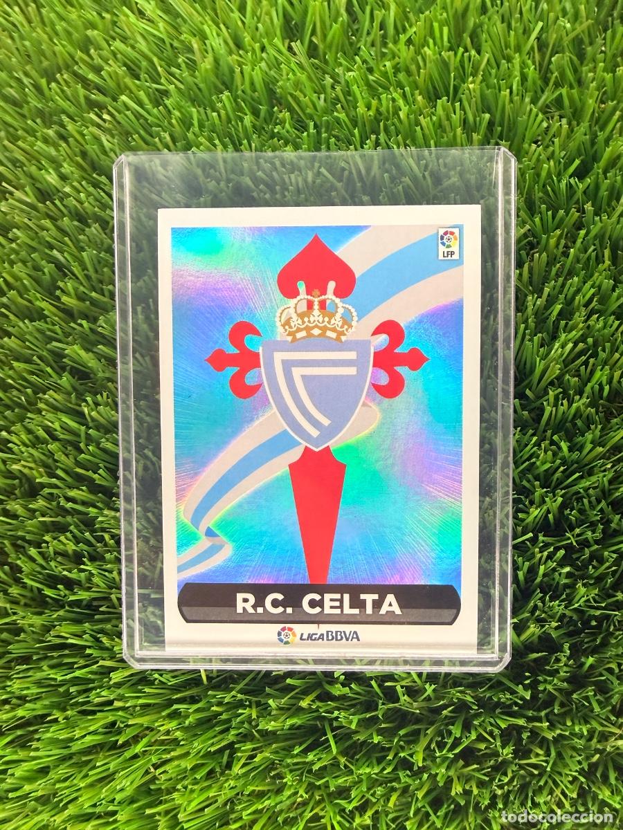 Cromos de f&uacute;tbol: N&ordm; 23 Escudo RC Celta Liga Este 14 15