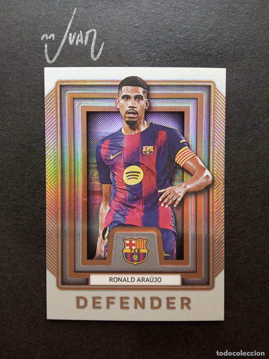 Cromos de f&uacute;tbol: BP05 RONALD ARAUJO URUGUAY MUNDIAL FIFA ⚽ FUTERA &reg; FC BARCELONA PLATINUM 2025 2026 25 26 NUEVO