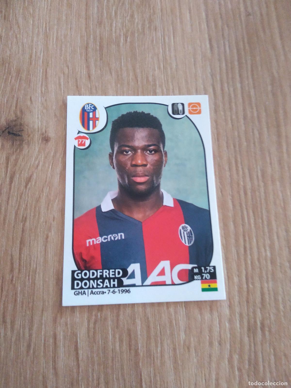 Cromos de f&uacute;tbol: 75 GODFRED DONSAH BOLOGNA CROMO FUTBOL PANINI LIGA ITALIA 2017-2018 CALCIATORI 17-18