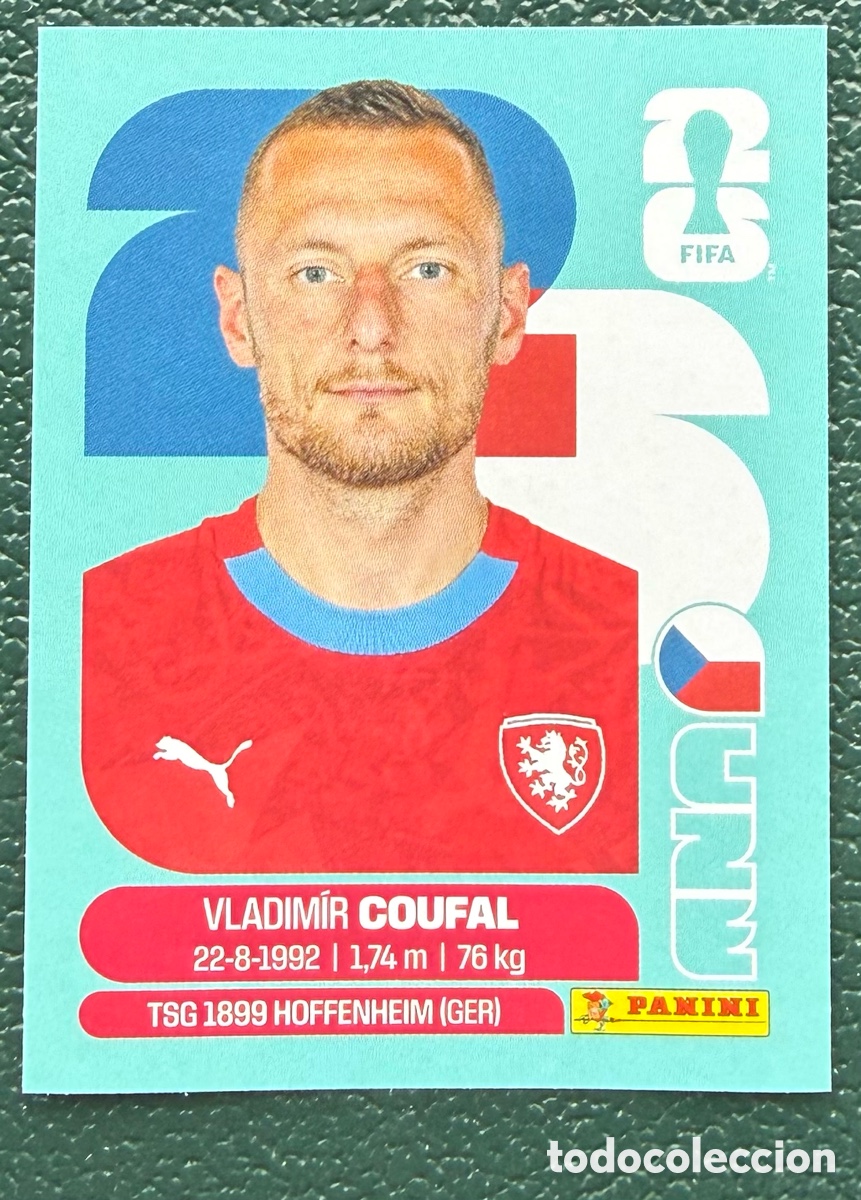Football Stickers: CZE 5 VLADIMIR COUFAL REPUBLICA CHECA CROMOS ALBUM FIFA WORLD CUP MUNDIAL 2026 PANINI