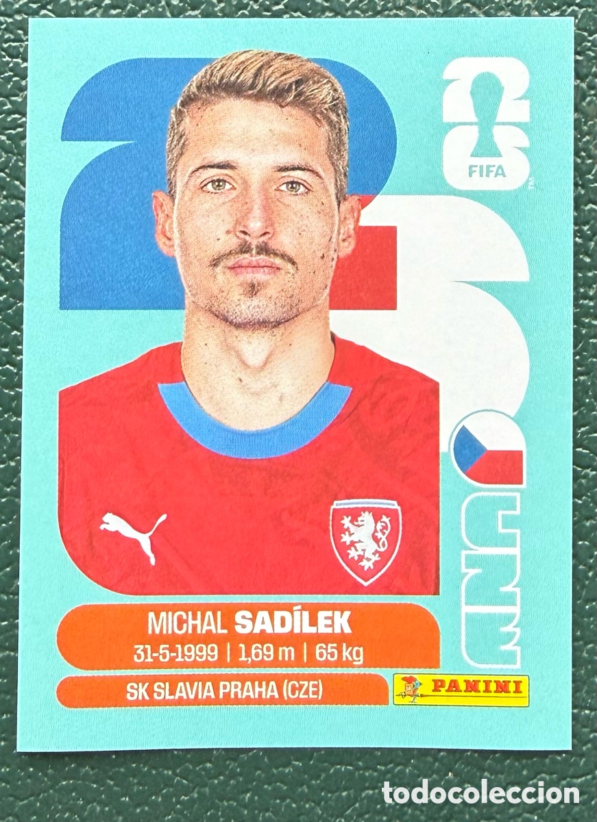 Football Stickers: CZE 9 MICHAL SADILEK REPUBLICA CHECA CROMOS ALBUM FIFA WORLD CUP MUNDIAL 2026 PANINI
