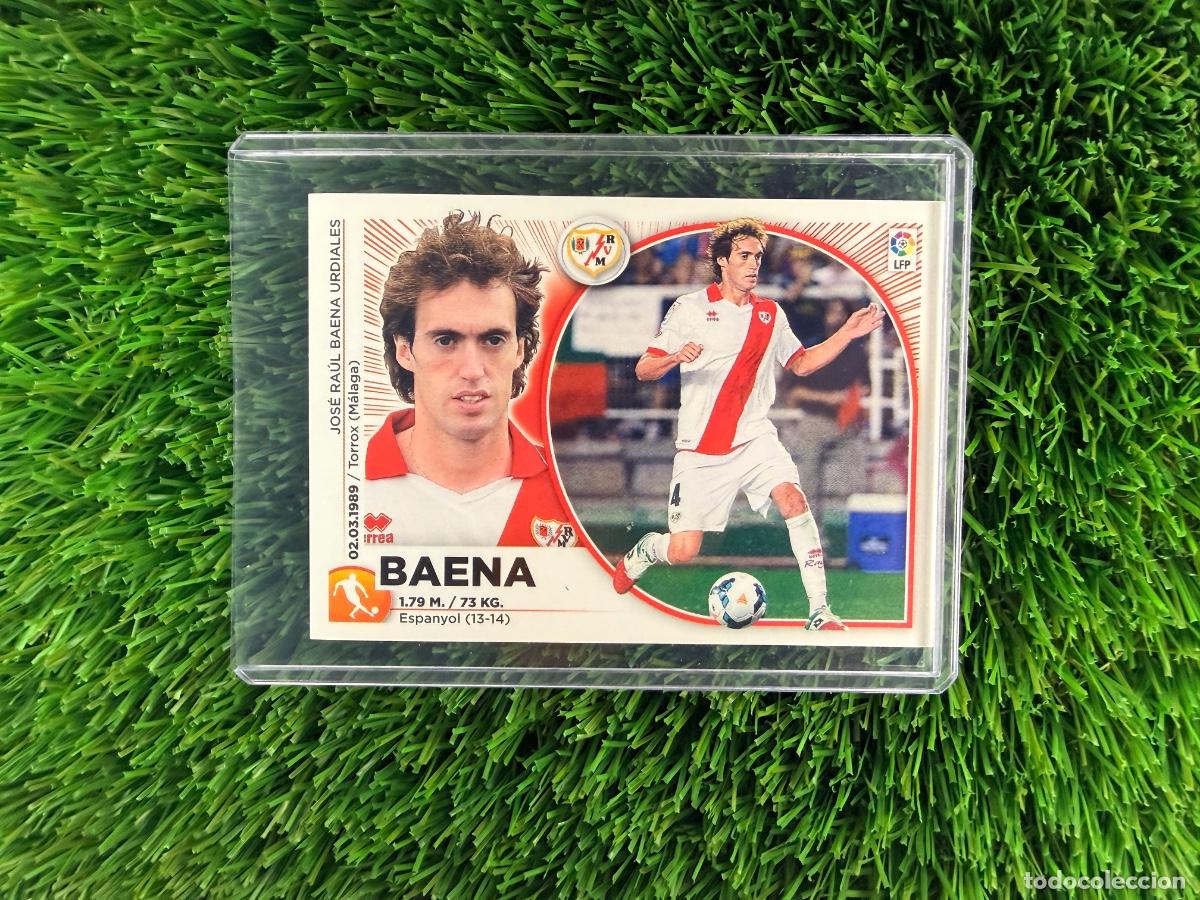 Cromos de f&uacute;tbol: N&ordm; 10 Baena Rayo Vallecano Liga Este 14 15