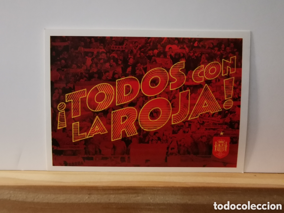 Cromos de f&uacute;tbol: Cromo 66 - &iexcl;Todos con la roja! - Espa&ntilde;a Selecci&oacute;n Mundial Carrefour 2026 Panini