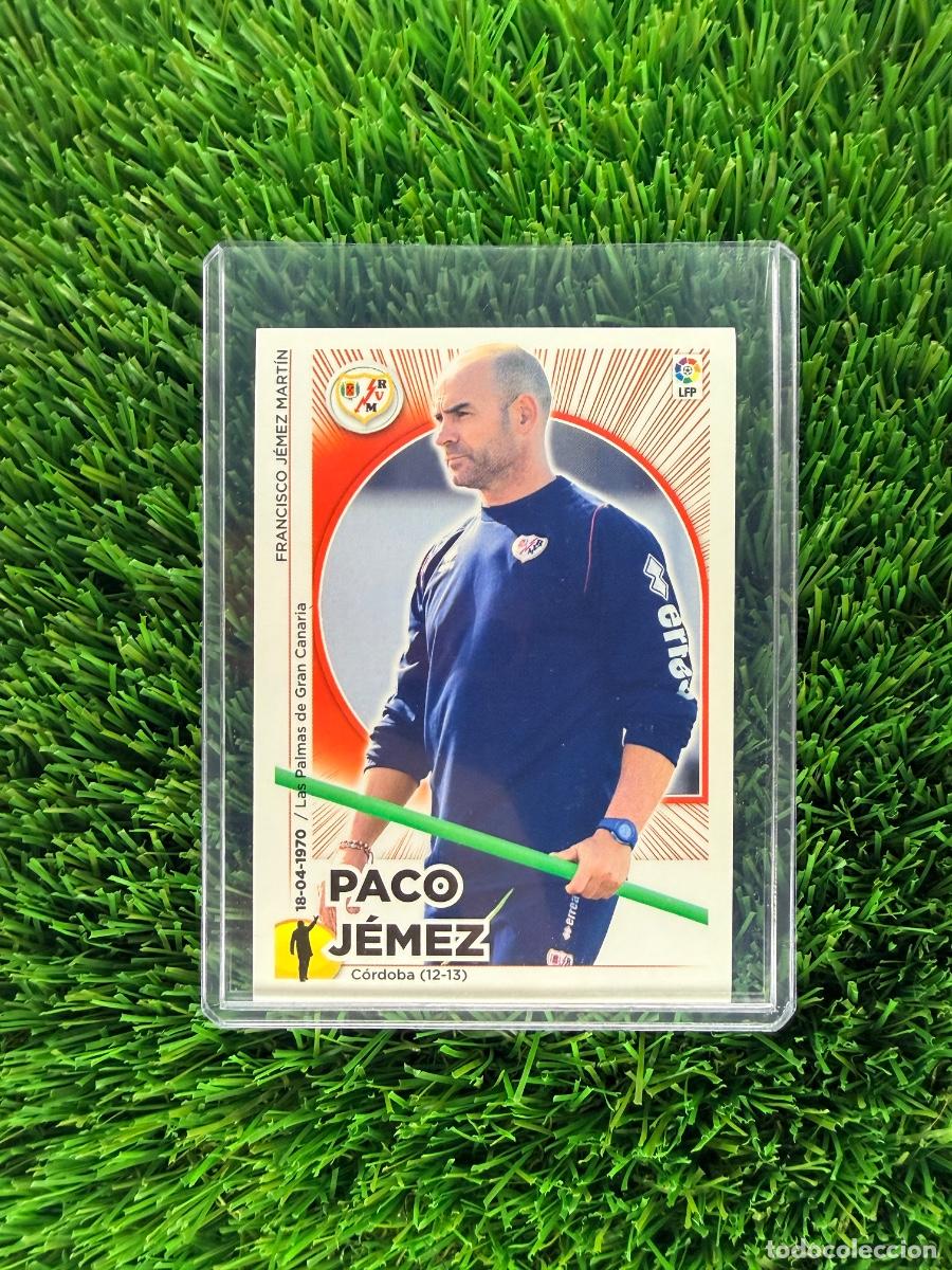 Cromos de f&uacute;tbol: N&ordm; 22 Paco J&eacute;mez Entrenador Rayo Vallecano Liga Este 14 15