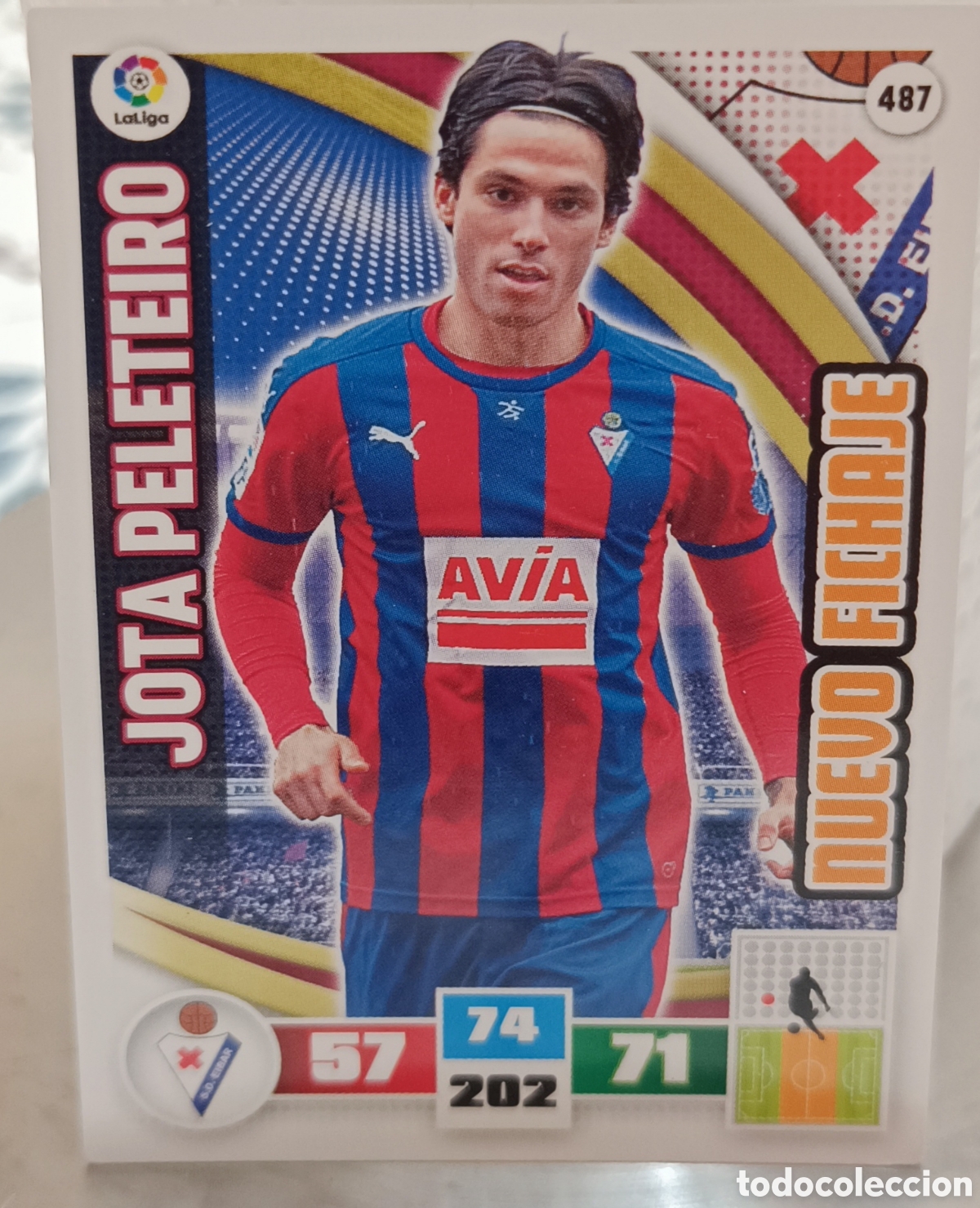 Cromos de f&uacute;tbol: 487 Jota Peleteiro NF adrenalyn 15/16