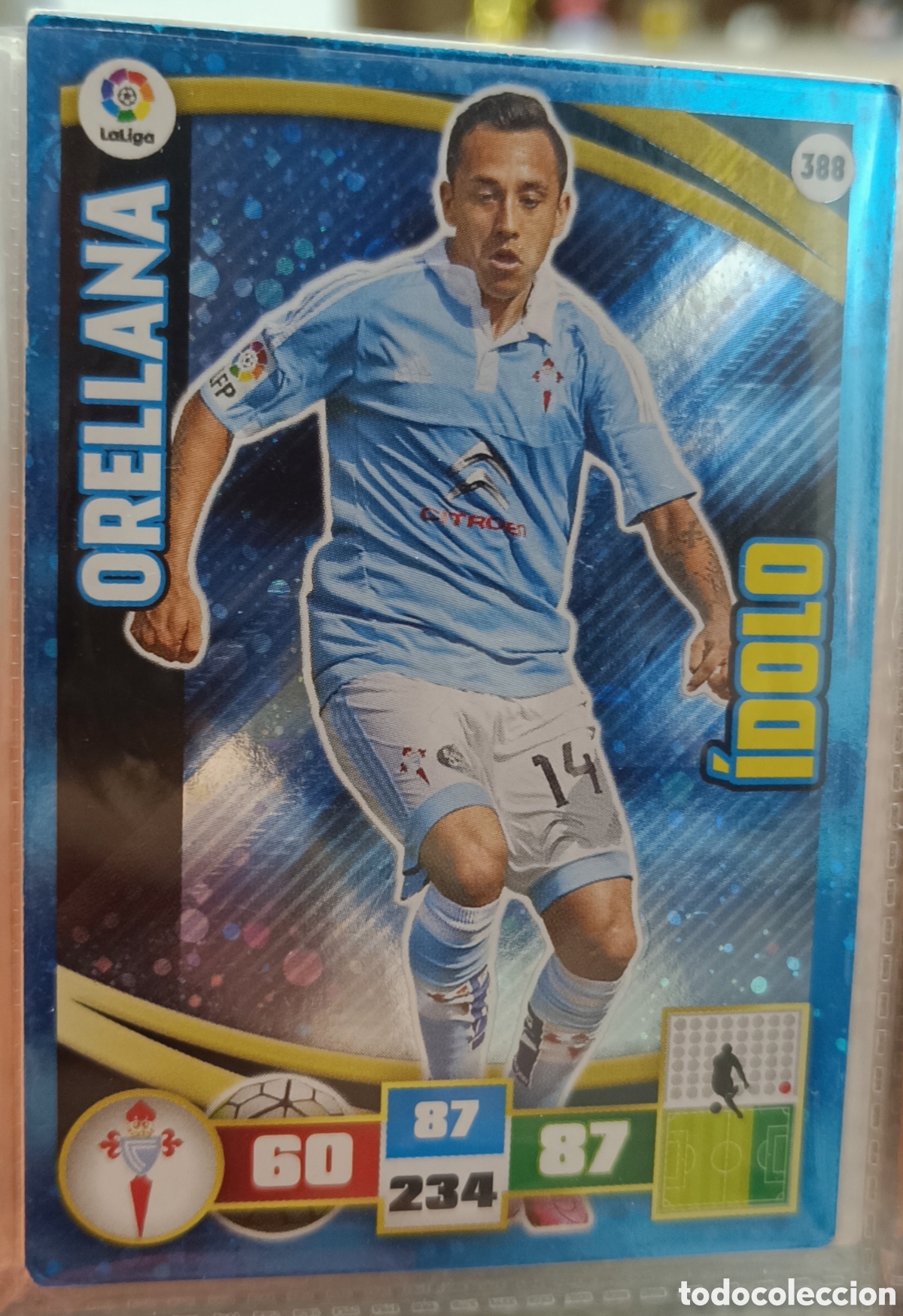 Cromos de f&uacute;tbol: 388 ORELLANA &Iacute;dolo adrenalyn 15/16