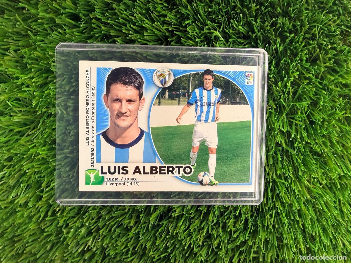 Cromos de f&uacute;tbol: N&ordm; 1 Luis Alberto &Uacute;ltimos Fichajes M&aacute;laga CF Liga Este 14 15
