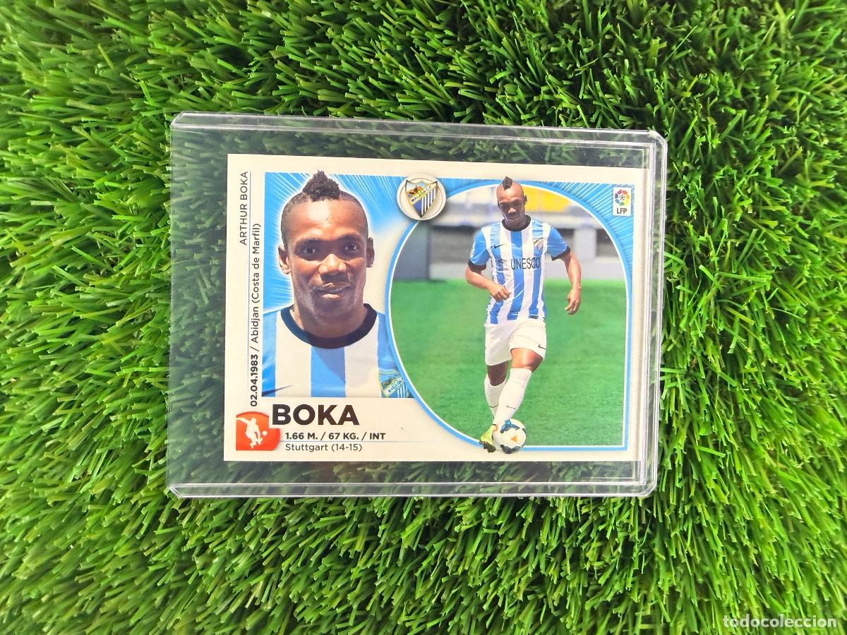 Cromos de f&uacute;tbol: N&ordm; 10 Boka &Uacute;ltimos Fichajes M&aacute;laga CF Liga Este 14 15