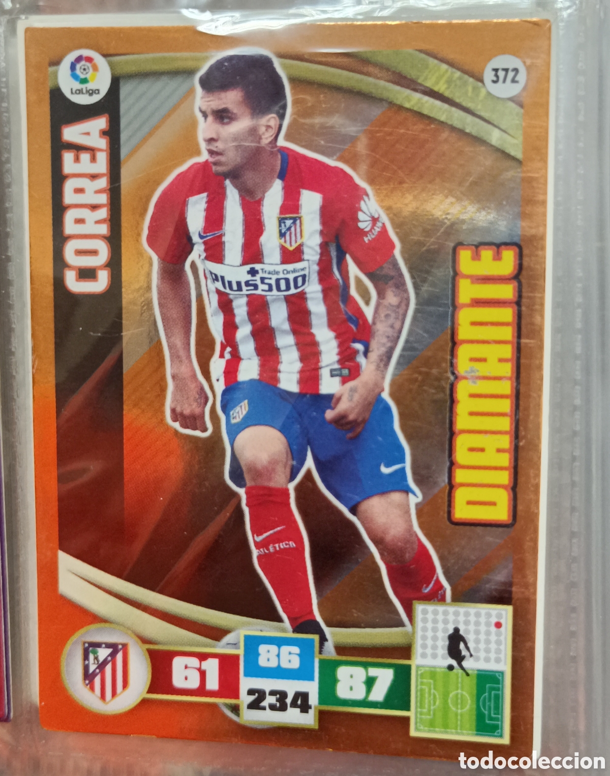 Cromos de f&uacute;tbol: 372 Correa DIAMANTE adrenalyn 15/16