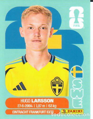 Cromos de f&uacute;tbol: CROMO PANINI MUNDIAL WORLD CUP 2026 - SWE9 SWE 9 - LARSSON - SUECIA