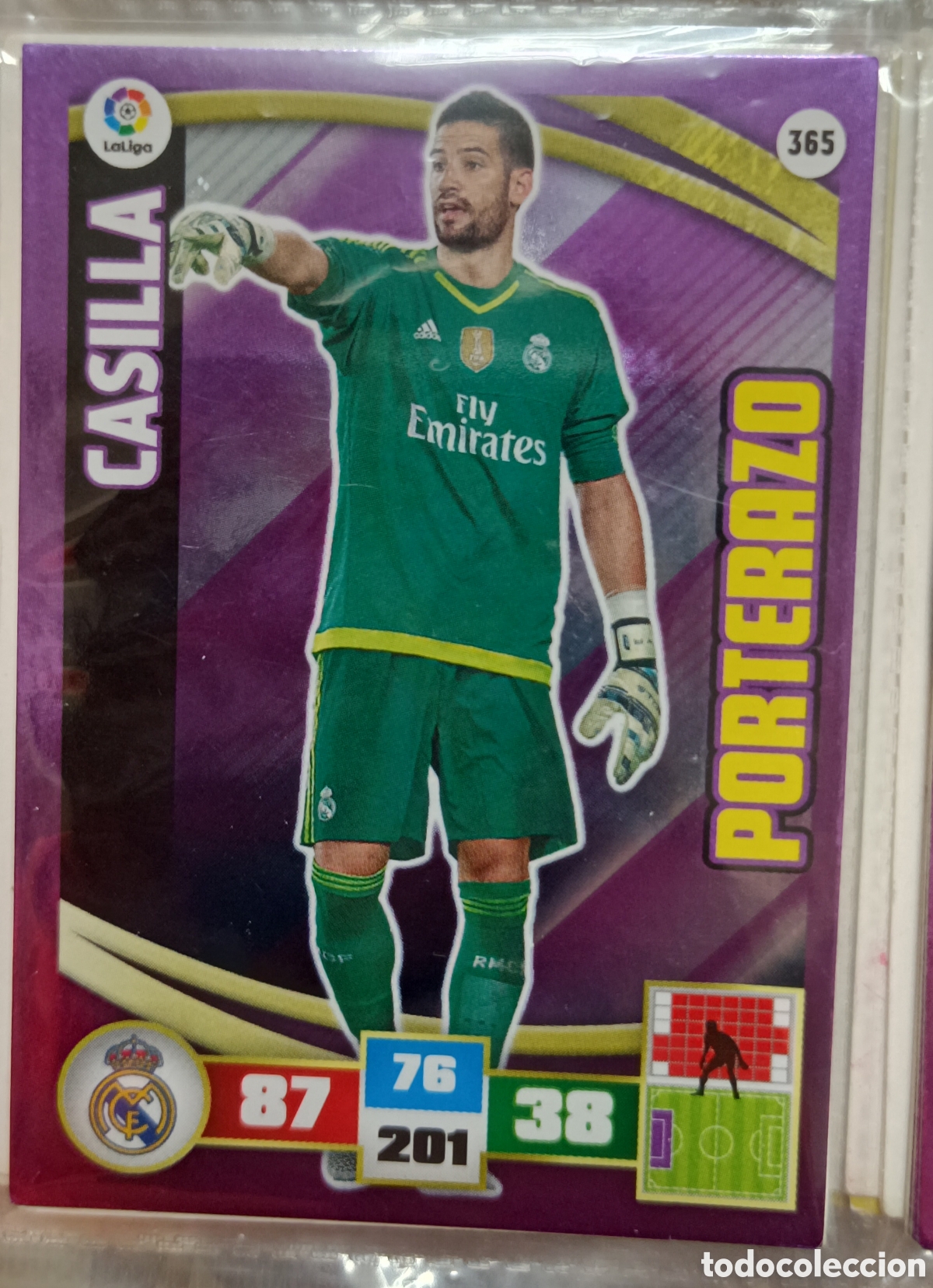 Cromos de f&uacute;tbol: 365 CASILLA PORTERAZO adrenalyn 15/16