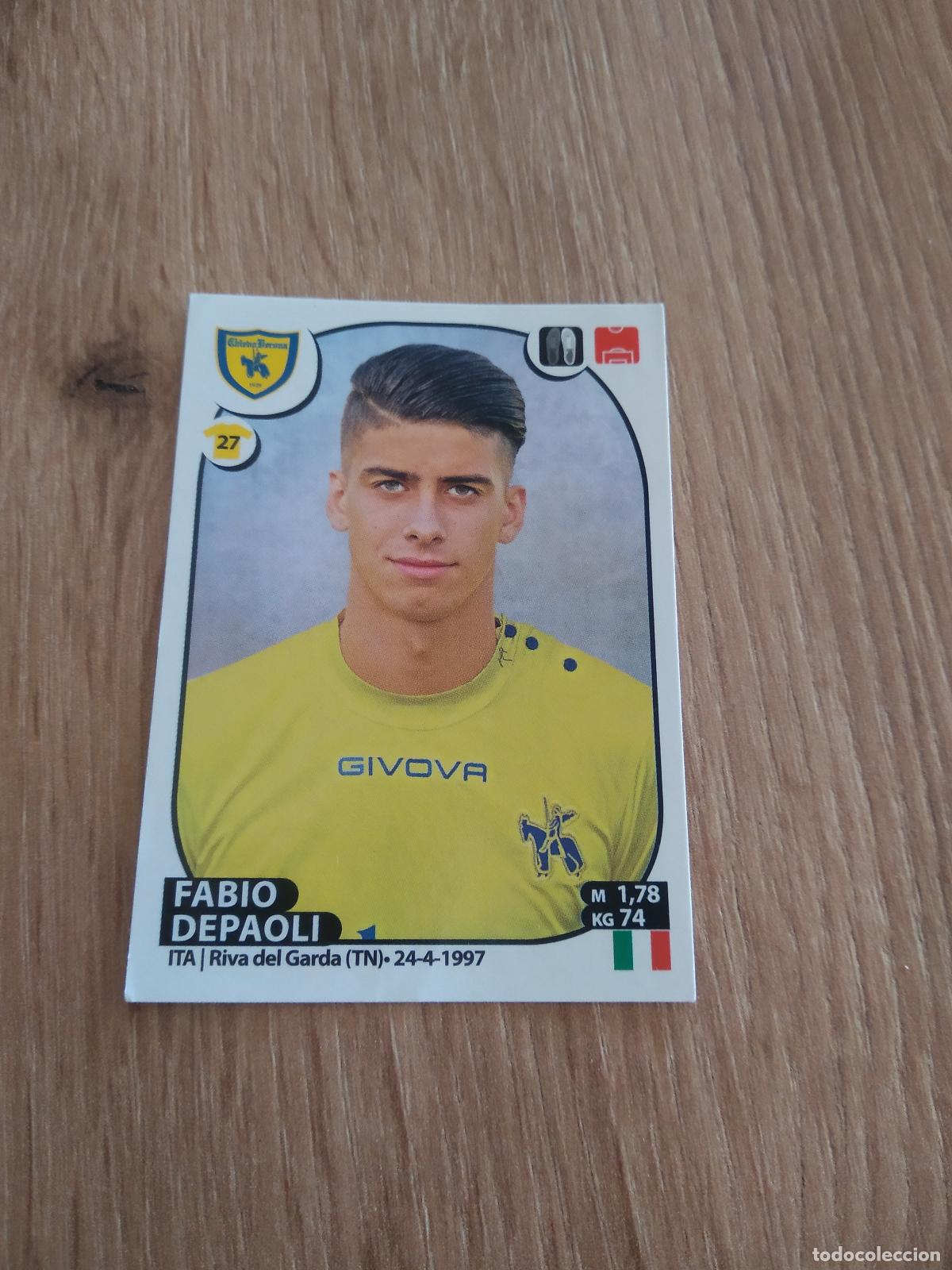 Cromos de f&uacute;tbol: 128 FABIO DEPAOLI CHIEVO VERONA CROMO FUTBOL PANINI LIGA ITALIA 2017-2018 CALCIATORI 17-18