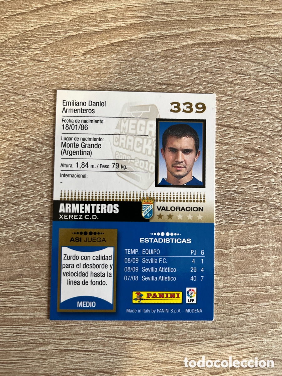 Cromos de Futebol: 339 ARMENTEROS MEGACRACKS MGK 2009 2010 09 10 XEREZ