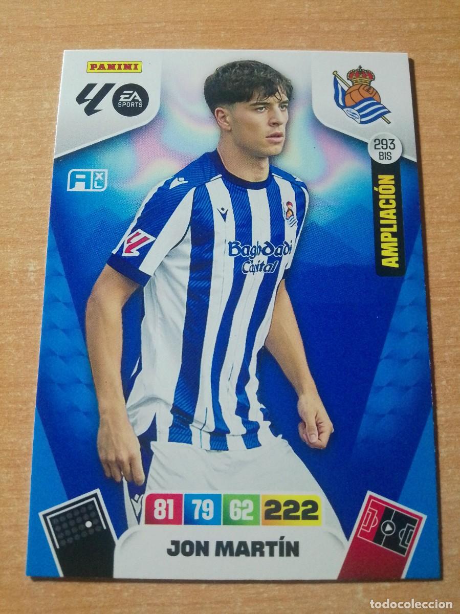Cromos de f&uacute;tbol: 293 BIS JON MARTIN ACTUALIZACI&Oacute;N DE LA REAL SOCIEDAD 25 26 ADRENALYN XL 2025 2026