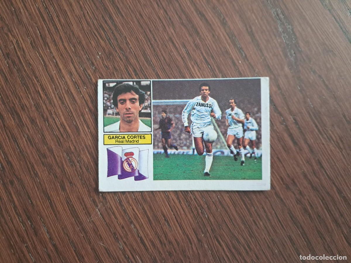 Cromos de f&uacute;tbol: cromo de futbol, ediciones Este, liga 82-83, Garc&iacute;a Cort&eacute;s, Real Madrid, sin pegar.