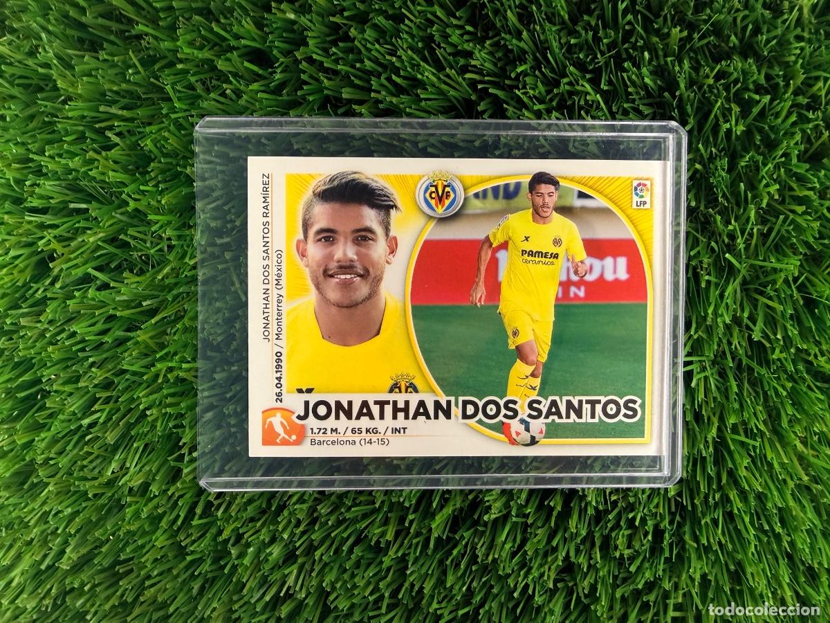 Cromos de f&uacute;tbol: N&ordm; 11 Jonathan dos Santos &Uacute;ltimos Fichajes Villarreal CF Liga Este 14 15