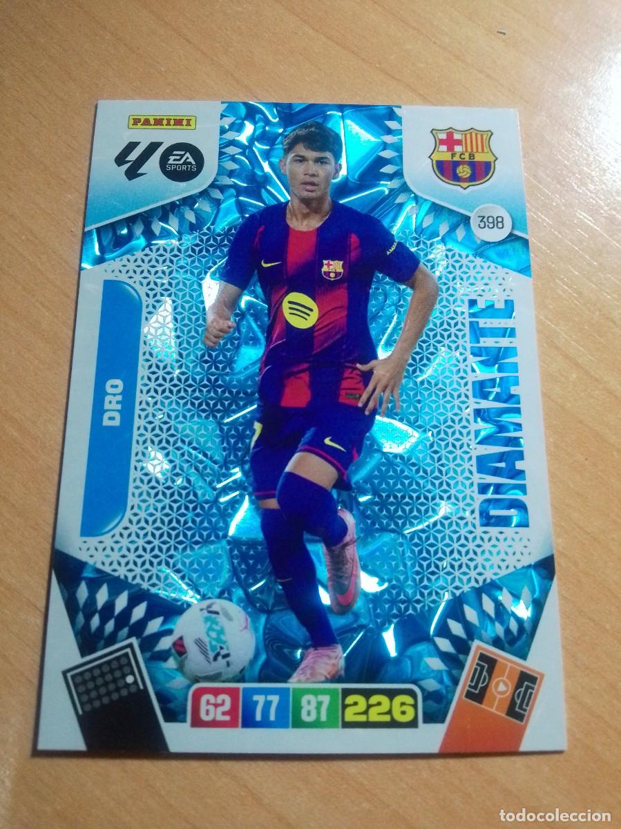 Cromos de f&uacute;tbol: 398 DRO DIAMANTE DEL BARCELONA 25 26 ADRENALYN XL 2025 2026