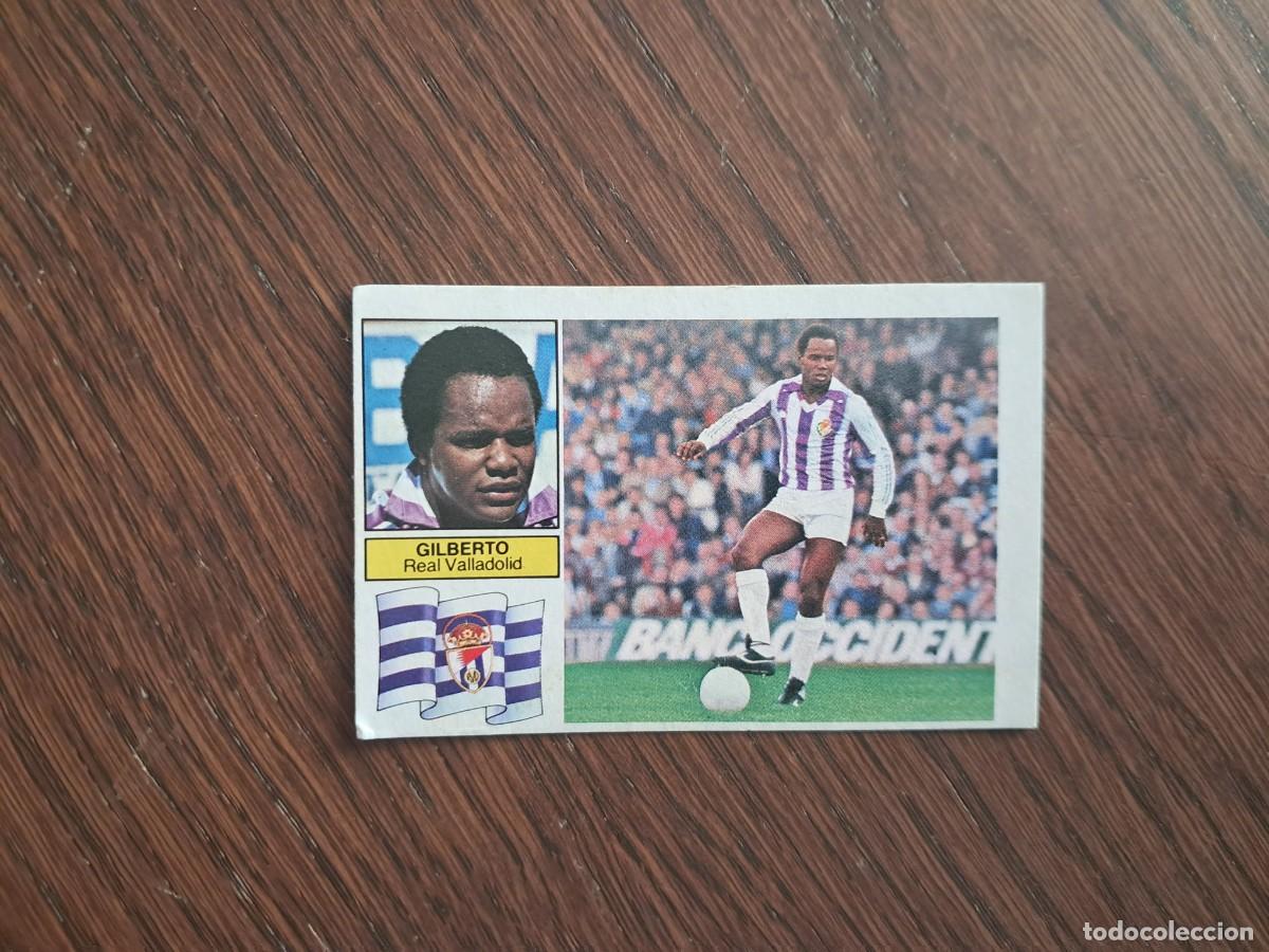 Cromos de f&uacute;tbol: cromo de futbol, ediciones Este, liga 82-83, Gilberto, Real Valladolid, sin pegar.