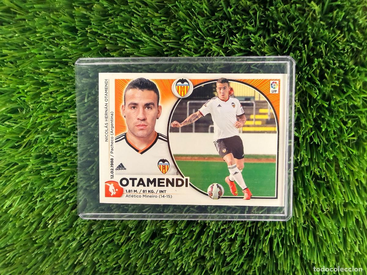 Cromos de f&uacute;tbol: N&ordm; 6 Otamendi Valencia CF Liga Este 14 15
