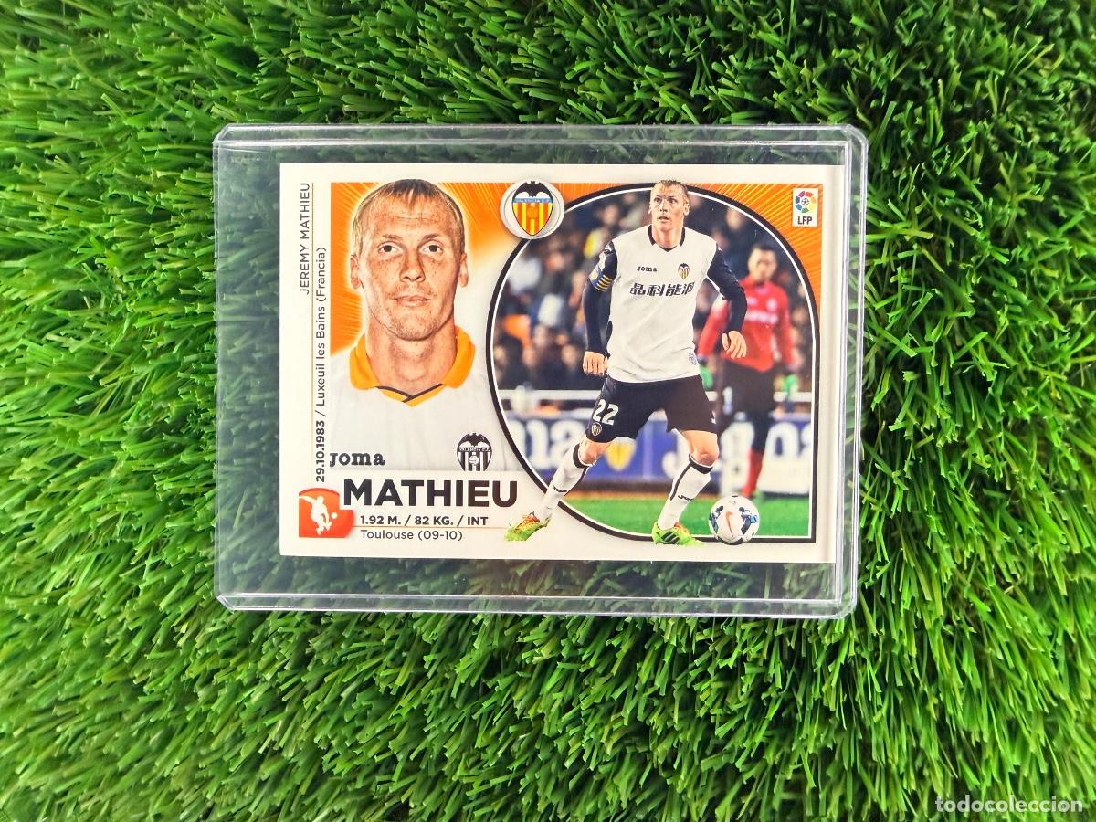 Cromos de f&uacute;tbol: N&ordm; 7 Mathieu Valencia CF Liga Este 14 15