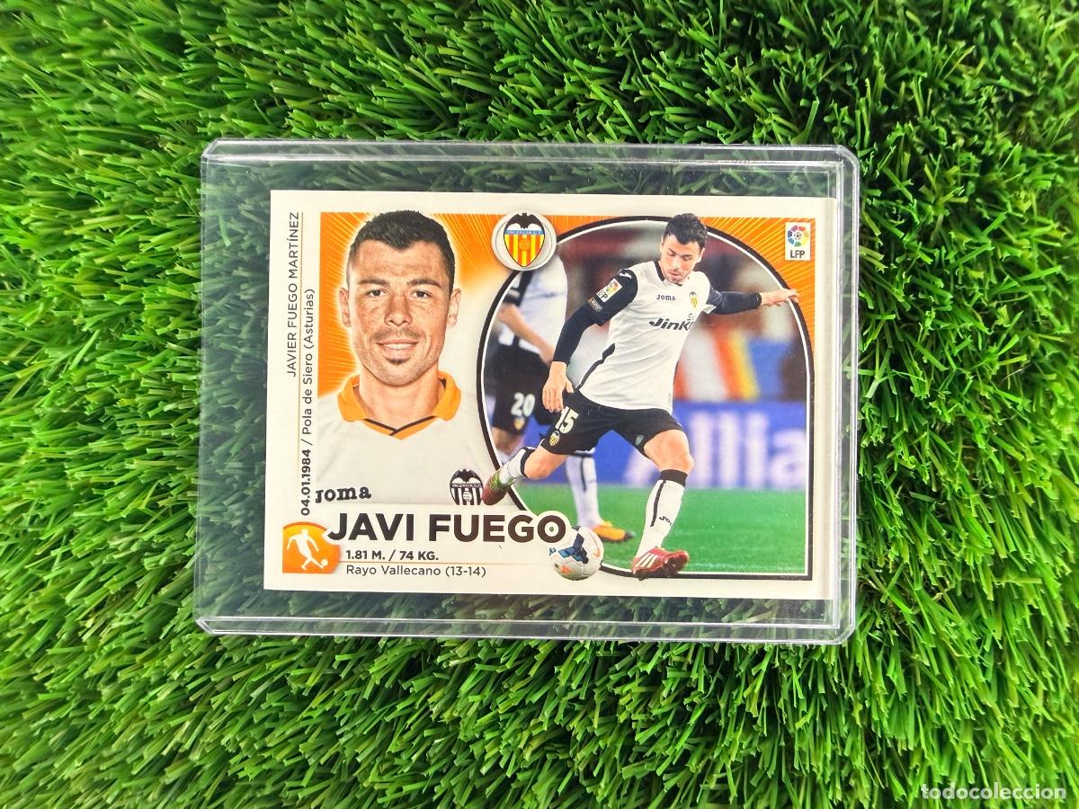 Cromos de f&uacute;tbol: N&ordm; 9 Javi Fuego Valencia CF Liga Este 14 15