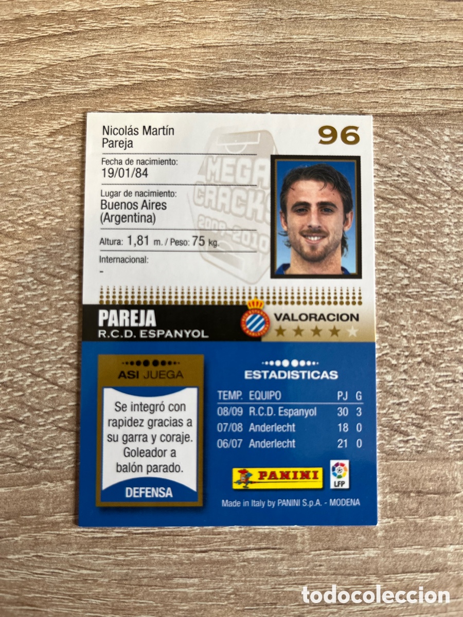 Cromos de f&uacute;tbol: 96 PAREJA MEGACRACKS MGK 2009 2010 09 10 RCD ESPA&Ntilde;OL ESPANYOL