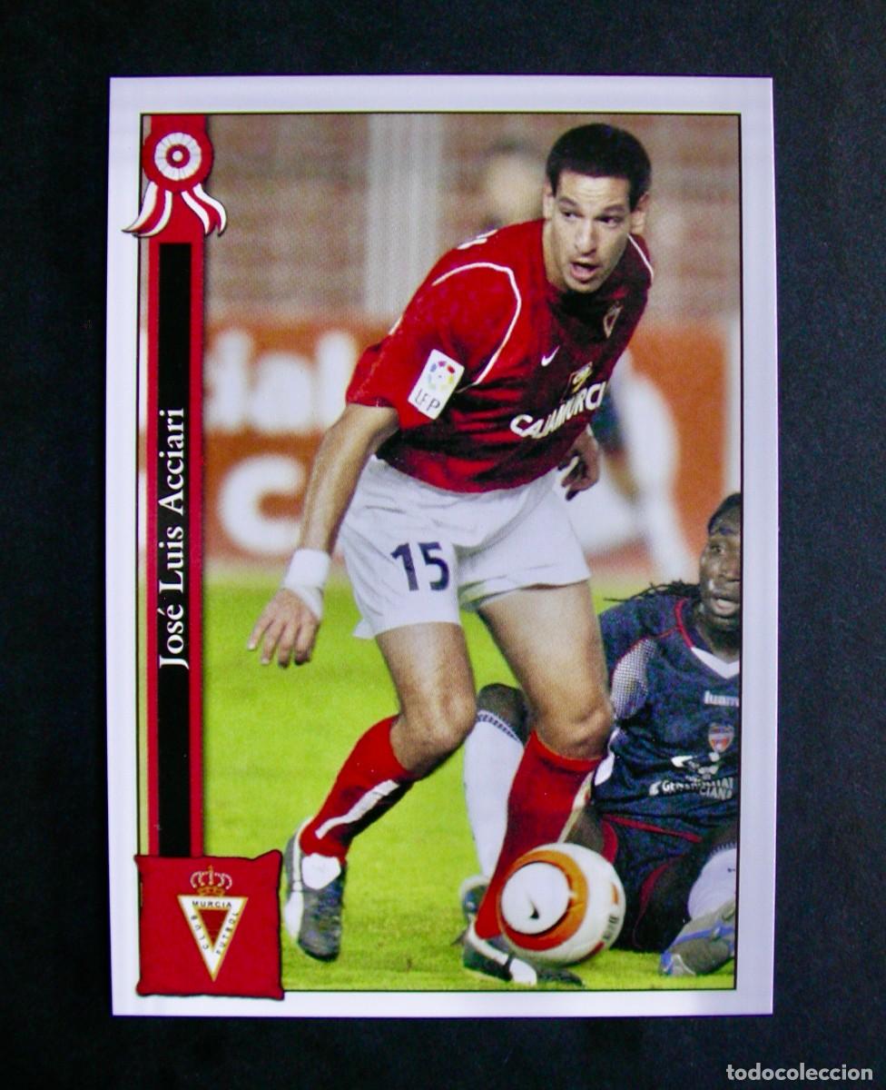 Cromos de f&uacute;tbol: 871 ACCIARI REAL MURCIA / FICHAS DE LA LIGA 2005 2006 05 06 / MUNDICROMO