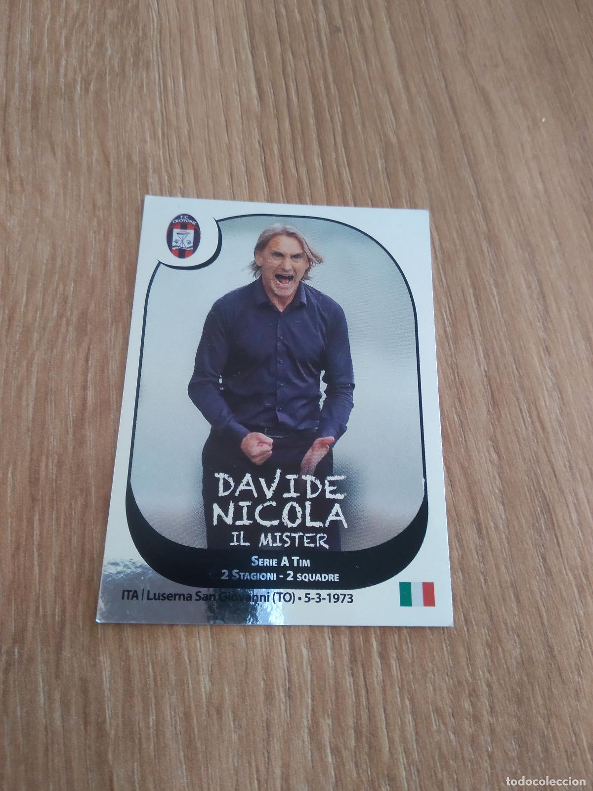 Cromos de f&uacute;tbol: 170 DAVIDE NICOLA CROTONE CROMO FUTBOL PANINI LIGA ITALIA 2017-2018 CALCIATORI 17-18
