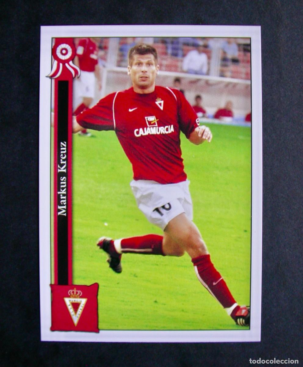 Cromos de f&uacute;tbol: 881 MARKUS KREUZ REAL MURCIA / FICHAS DE LA LIGA 2005 2006 05 06 / MUNDICROMO