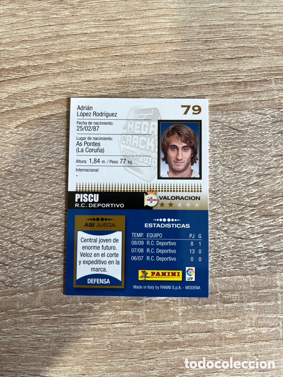 Cromos de f&uacute;tbol: 79 PISCU MEGACRACKS MGK 2009 2010 09 10 DEPORTIVO CORU&Ntilde;A
